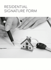 Residential Signature Form